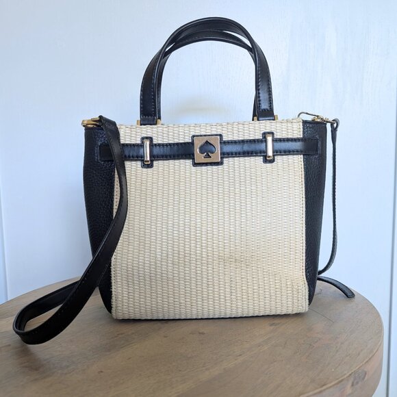 kate spade Handbags - Kate Spade, Limited Edition Straw Top Handle Crossbody Bag, GUC